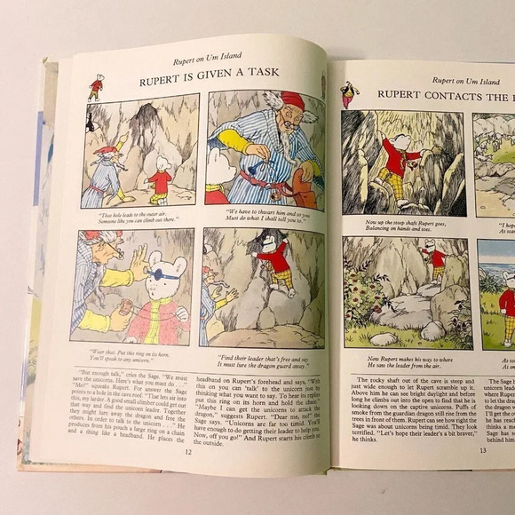 Vintage 1988 Rupert Daily Express Annual  Book Hardcover - Picture 12 of 16